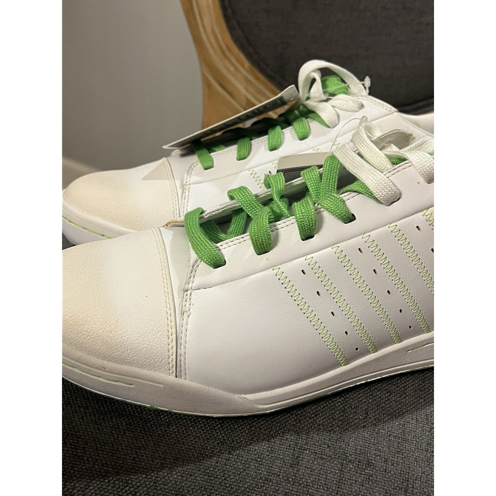Adidas Street Sample Golf Shoes Sneakers Mens Sz 12.5 Shoes Green White RARE - Picture 3 of 14